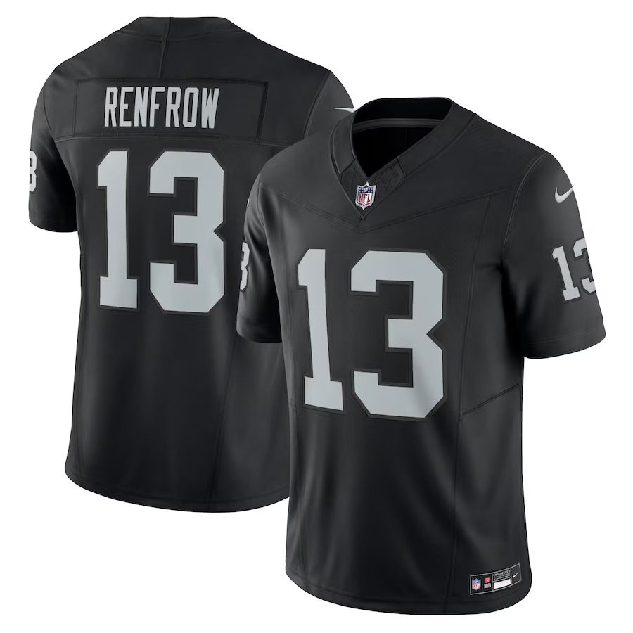 Men Las Vegas Raiders #13 Hunter Renfrow Nike Black Vapor F.U.S.E. Limited NFL Jersey
